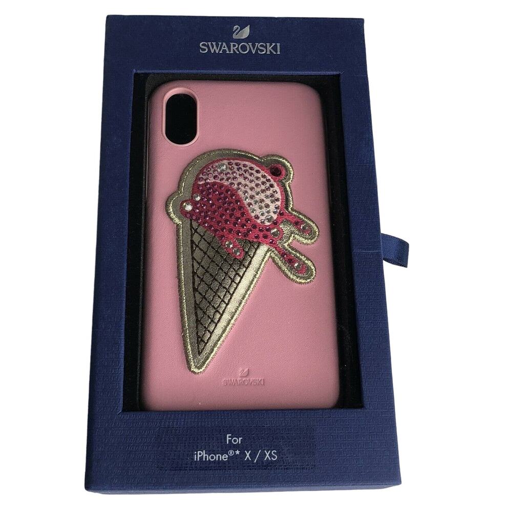Swarovski Ice Cream iPhone XS / X Case pink